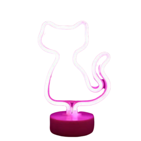 Tropical Nights Neon Deco Lights With Remote Control (Color: Cat)