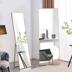 Third generation packaging upgrades include solid wood frame full-length mirrors (Color: Light oak)