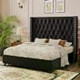 King/Queen Bed Frame (Color: King Black)