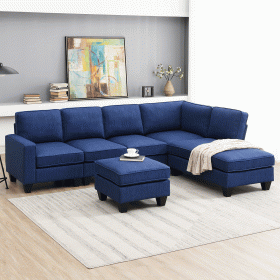 [VIDEO provided] [New] 104.3*78.7" Modern L-shaped Sectional Sofa (Color: as Pic)